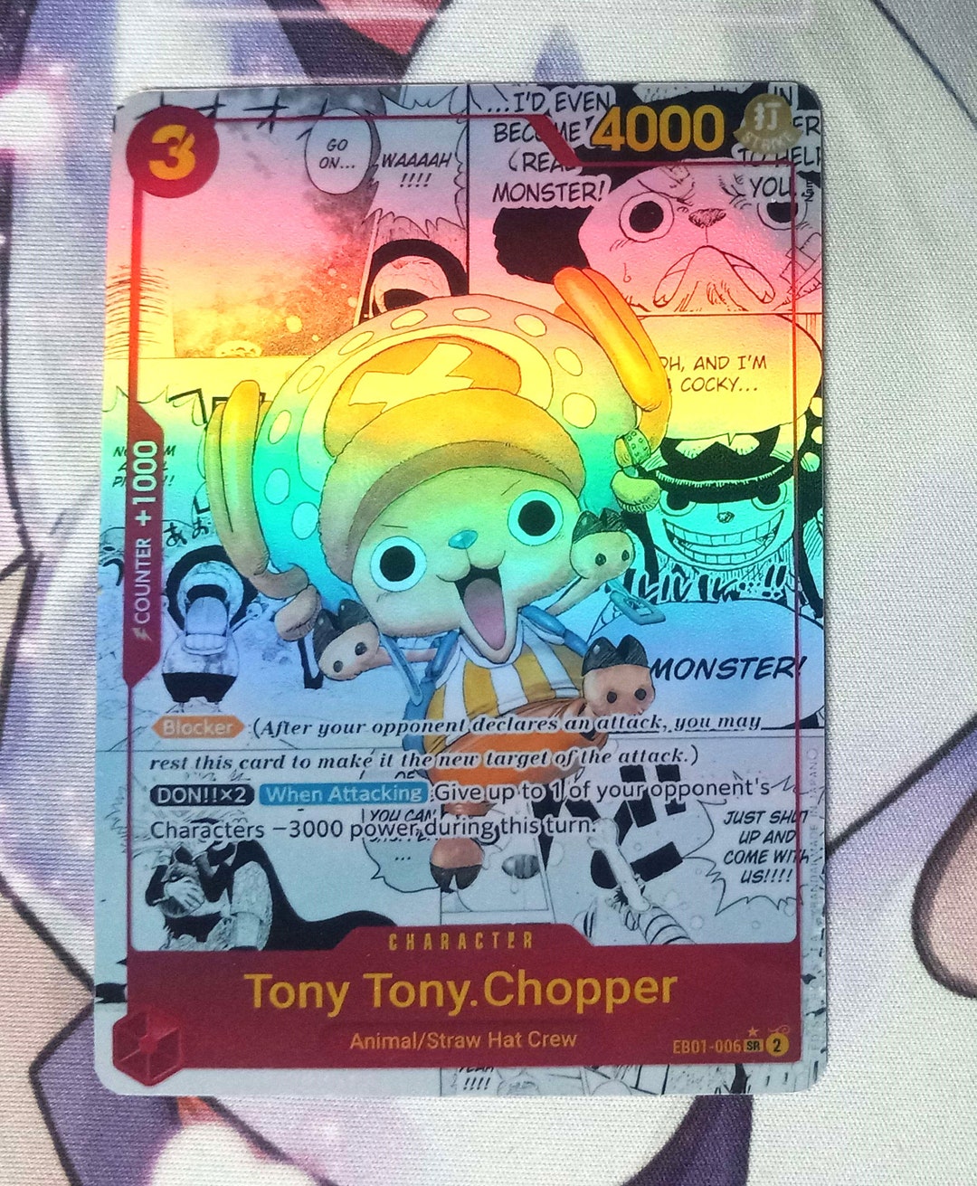 新品紙タグ付き！BROOME BALLON ONEPIECE / THE TOE Tony Tony Chopper P-065 PROMO One Piece Card Bentame Jump