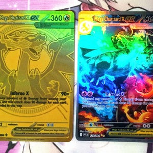 Mega Charizard X ex 125/094 130/094 SIR ME02: Phantasmal Flames Proxy Pokemon