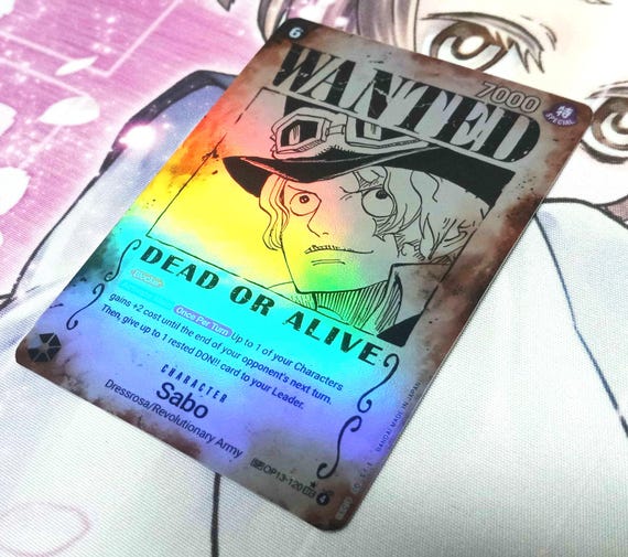 WANTED Sabo OP13-120 Alt Art One Piece - Etsy