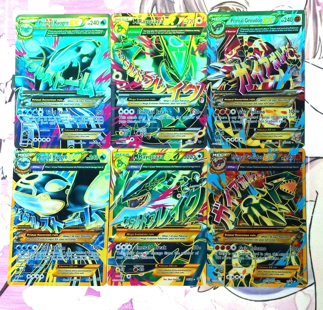 【即購入可】Primal Groudon EX Primal Kyogre EX Primal Groudon Kyogre M Rayquaza EX Crown Zenith Pokemon TCG - Etsy