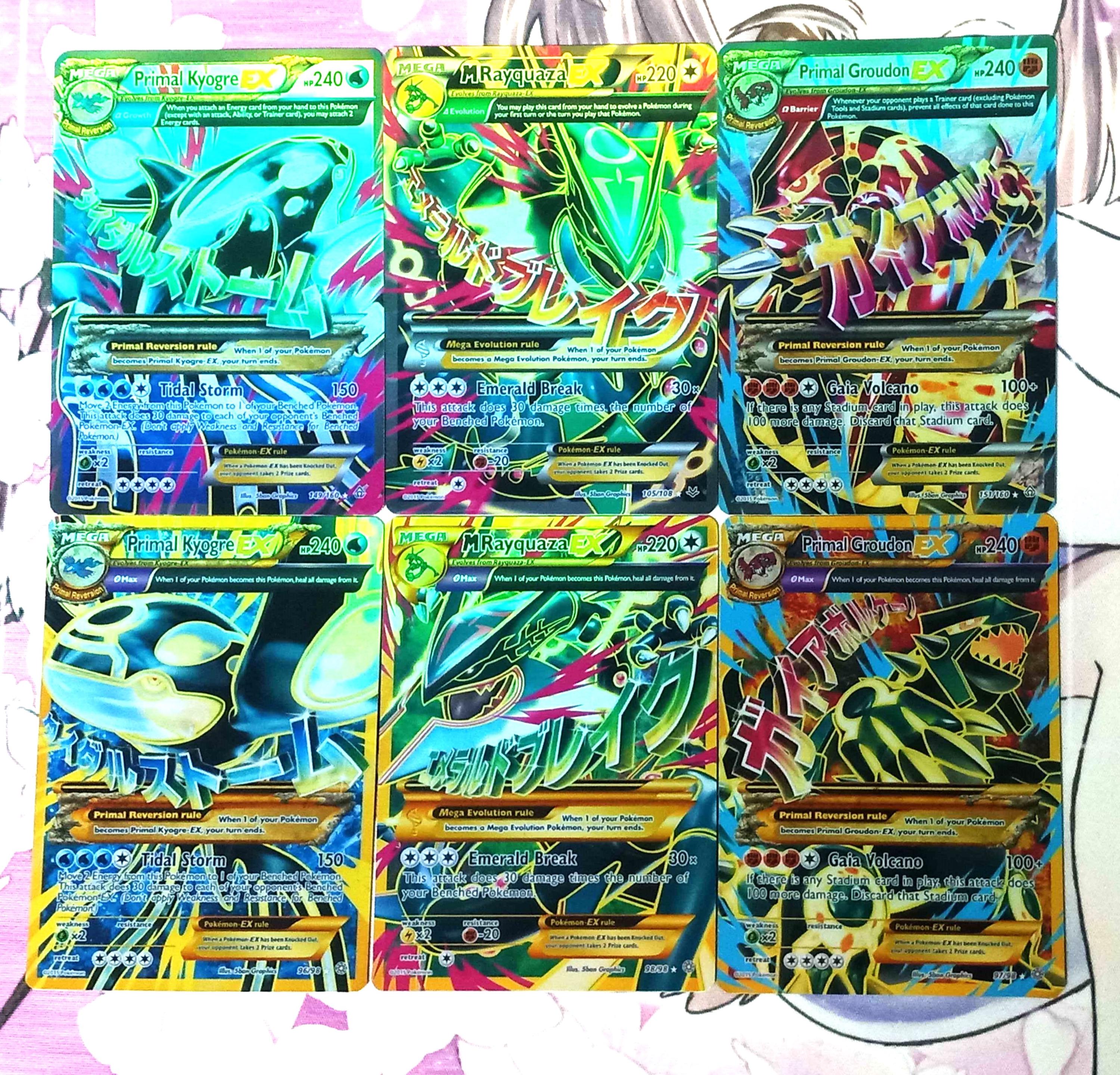 Primal Groudon Kyogre M Rayquaza EX Crown Zenith Pokemon TCG