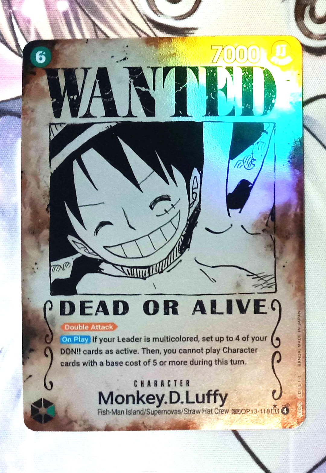 Monkey D Luffy OP13-118 SP Alt Art Proxy/orica One Piece - Etsy