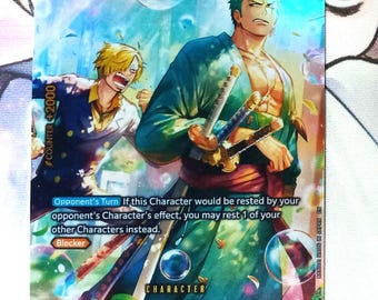 Roronoa Zoro PRB02-006 Promo Alt Proxy Juego de cartas de One Piece