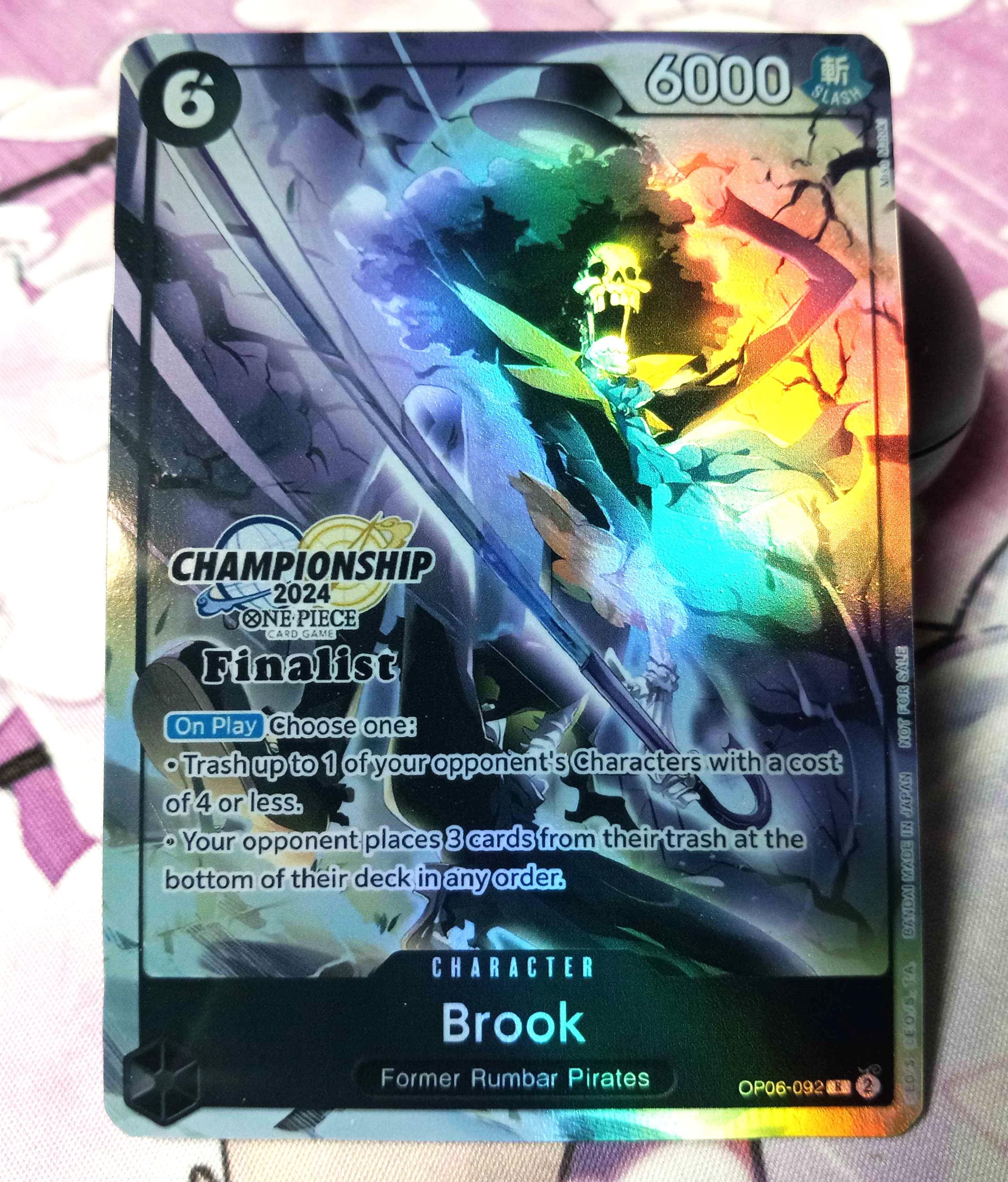 Brook OP06-092 Finalist Proxy One Piece Card Game - Etsy