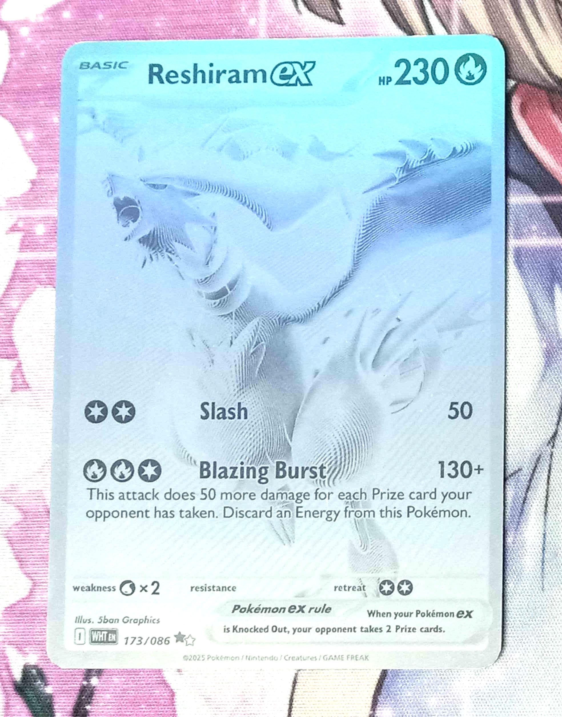 Zekrom Ex 172/086 Reshiram Ex 173/086 - SV: Black Bolt (BLK) White