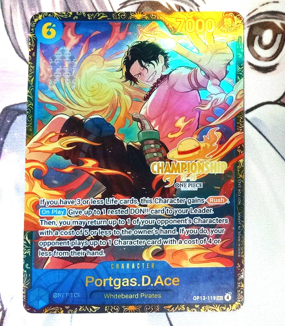 Portgas D Ace OP13-119 Championship Proxy/orica Art One Piece - Etsy