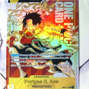 Proxy Portgas D Ace OP07-119 OP-PR Serial Number One Piece