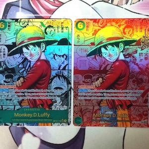 Monkey D Luffy OP13-118 Red Super Manga Rare Alt Art Proxy One Piece