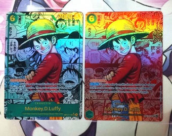 Monkey D Luffy OP13-118 Red Super Manga Rare Alt Art Proxy One Piece