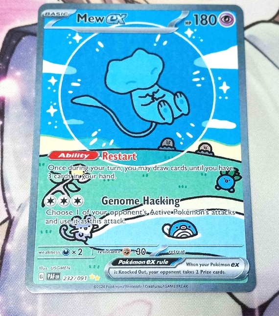 Mew EX Alt Art 232/091 Paldean Fates Proxy Pokemon TCG - Etsy