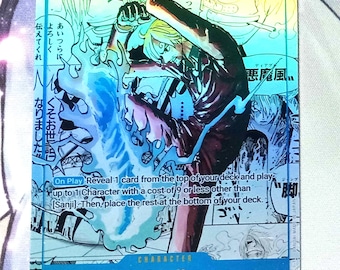 One Piece Proxy Card Holo - Sanji OP01-013 Character OP08 Treasure