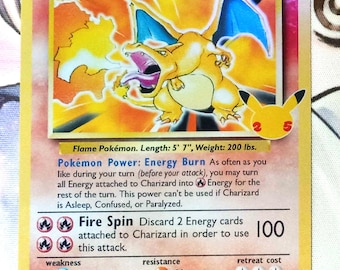 Charizard 4/102 Proxy del Set Base Pokémon TCG