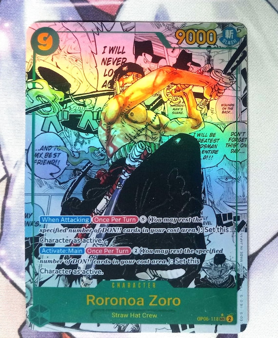 zoro manga rare card KOREAN / What is the value of this card? : r/OnePieceTCGFinance Listed cards may have imperfections. Roronoa Zoro - OP01-001 (Alternate