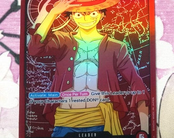 One Piece Proxy Card Holo - Monkey D. Luffy P-033 Weakly Shonen