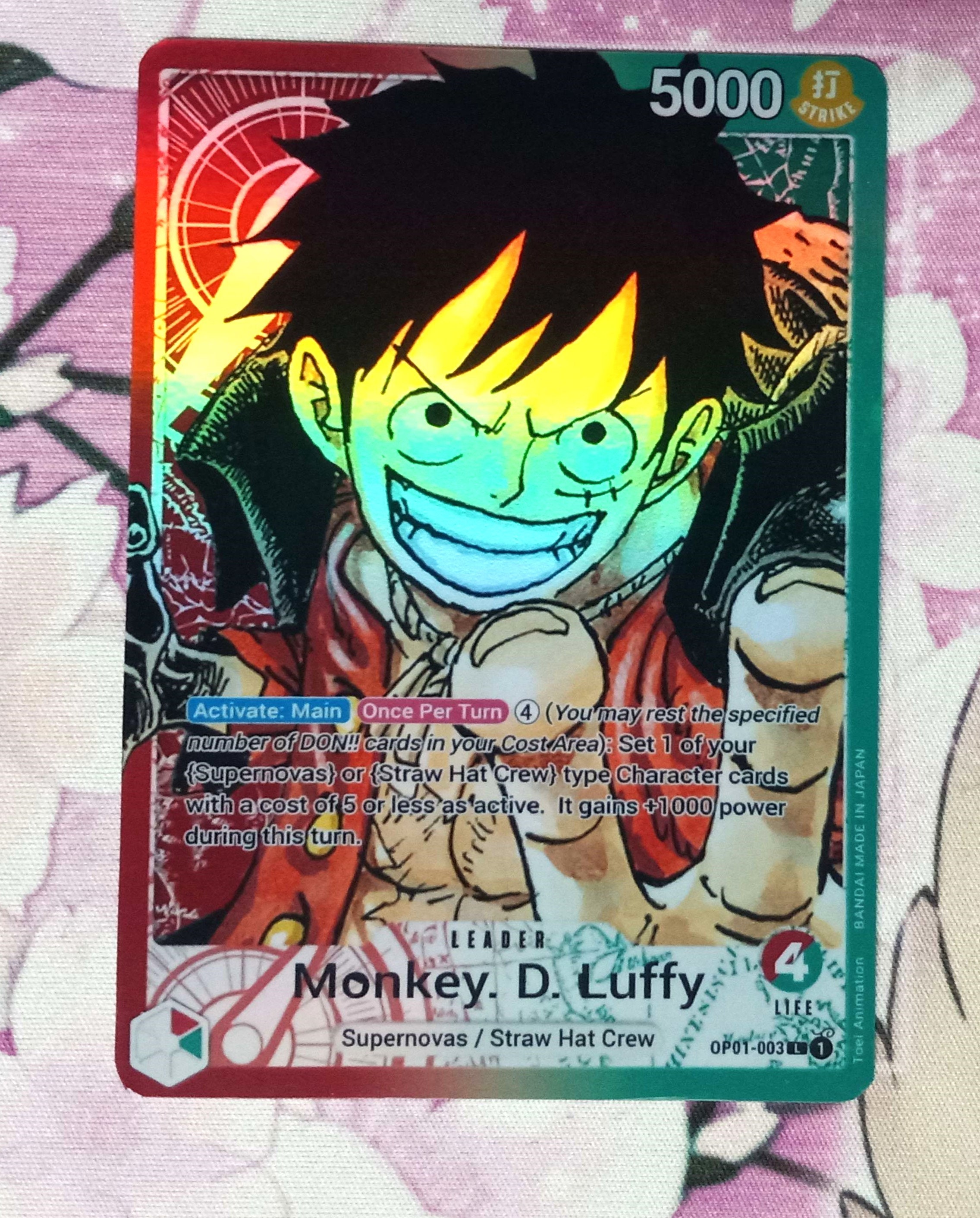 Proxy Monkey D Luffy OP01-003 Parallel One Piece - Etsy