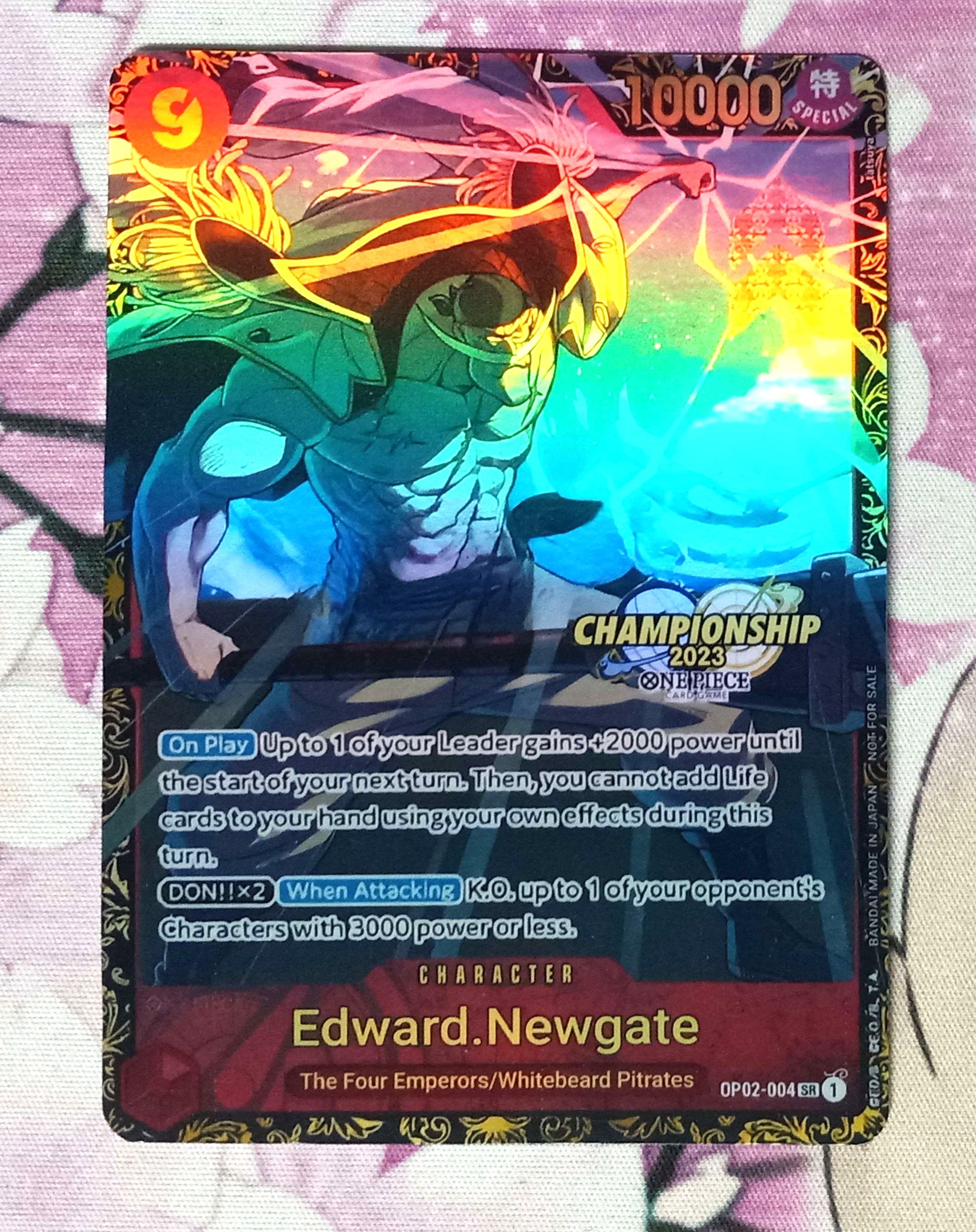 未開封品　face to ace  NEXT PAGE Proxy Edward Newgate OP02-004 Championship 2023 Alt Art One