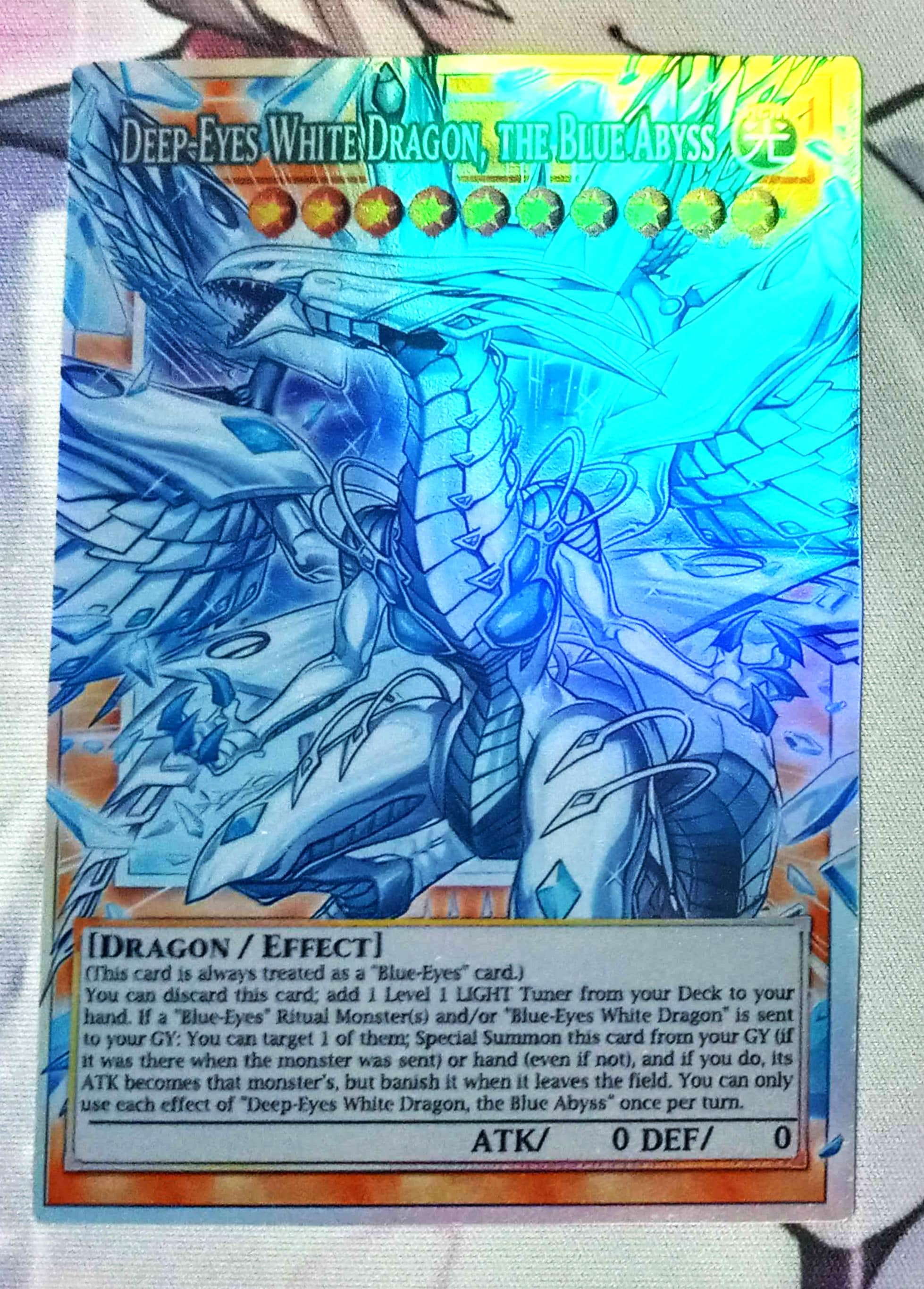 Deep-eyes White Dragon, the Blue Abyss Full Art Limit Overframe