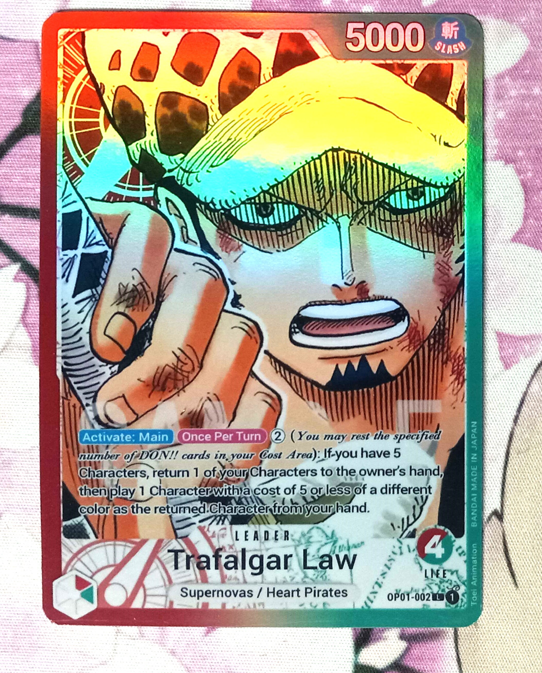 THE ORIGIN ドンファ トレカ POLARIX Proxy Trafalgar Law OP01-002 Parallel One Piece - Etsy
