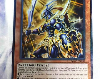 Black Luster Solder, Envoy the Beginning 26YC-EN001 Proxy de premio de campeonato Juego de cartas Yugioh