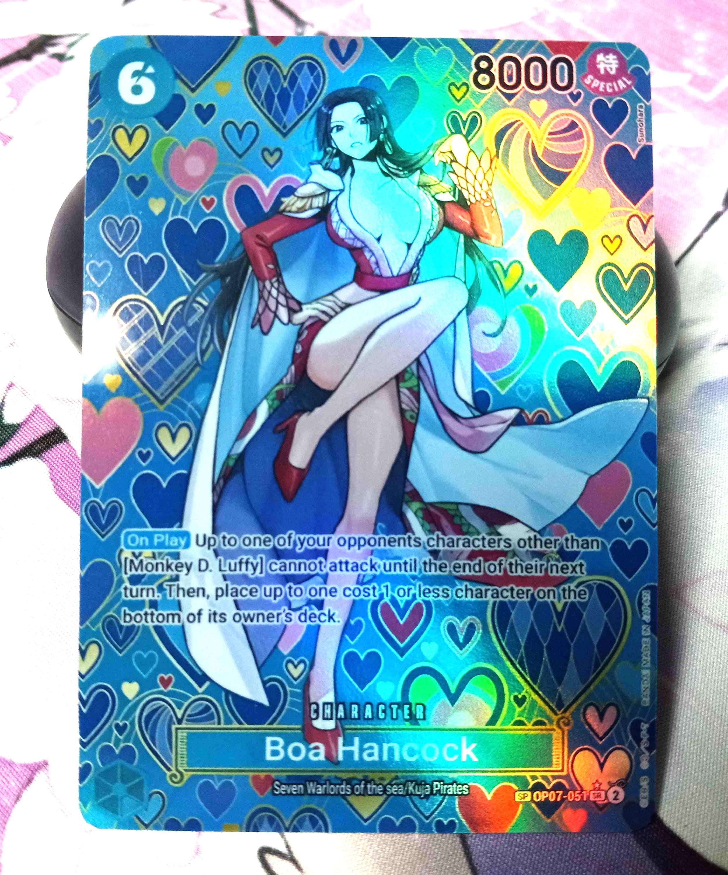 One Piece Card Game Boa Hancock OP07-051 SR Comic Parallel