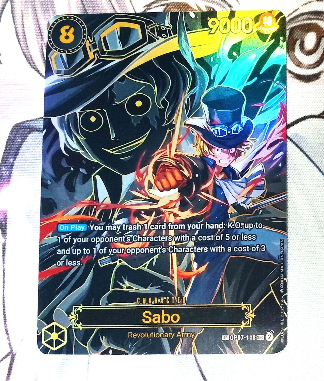 Sabo OP07-118 SP Proxy/orica One Piece Card Game - Etsy
