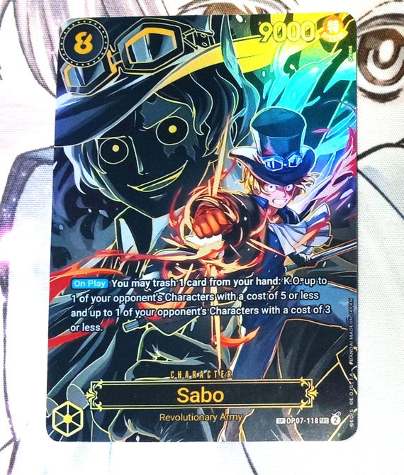 Sabo OP07-118 SP Proxy/orica One Piece Card Game - Etsy