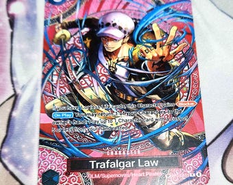 Trafalgar Law OP13-031 Alt SP Aventura en la Isla de Kami Proxy Juego de Cartas de One Piece