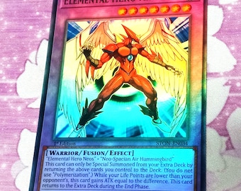 Juego de cartas Yu-Gi-Oh! Elemental HERO Air Neos STON Proxy