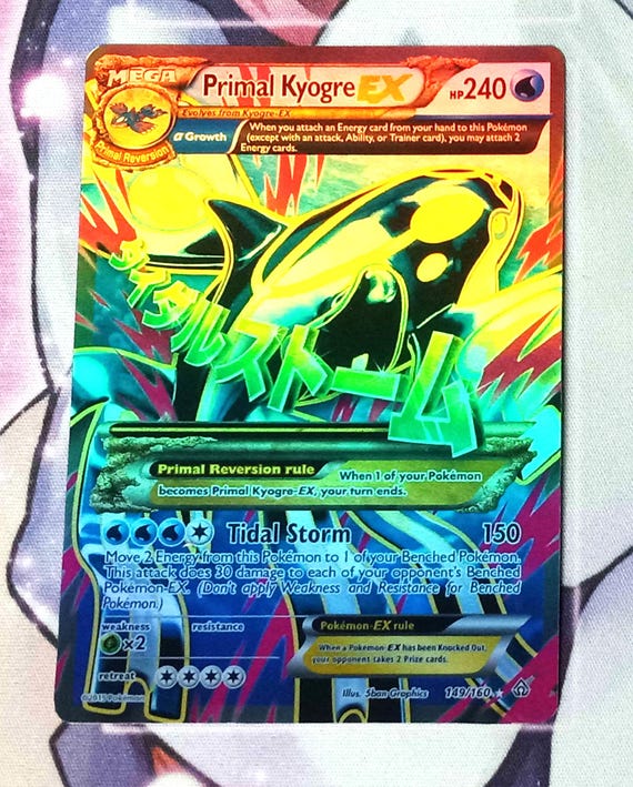 Primal Groudon Kyogre M Rayquaza EX Crown Zenith Pokemon TCG - Etsy