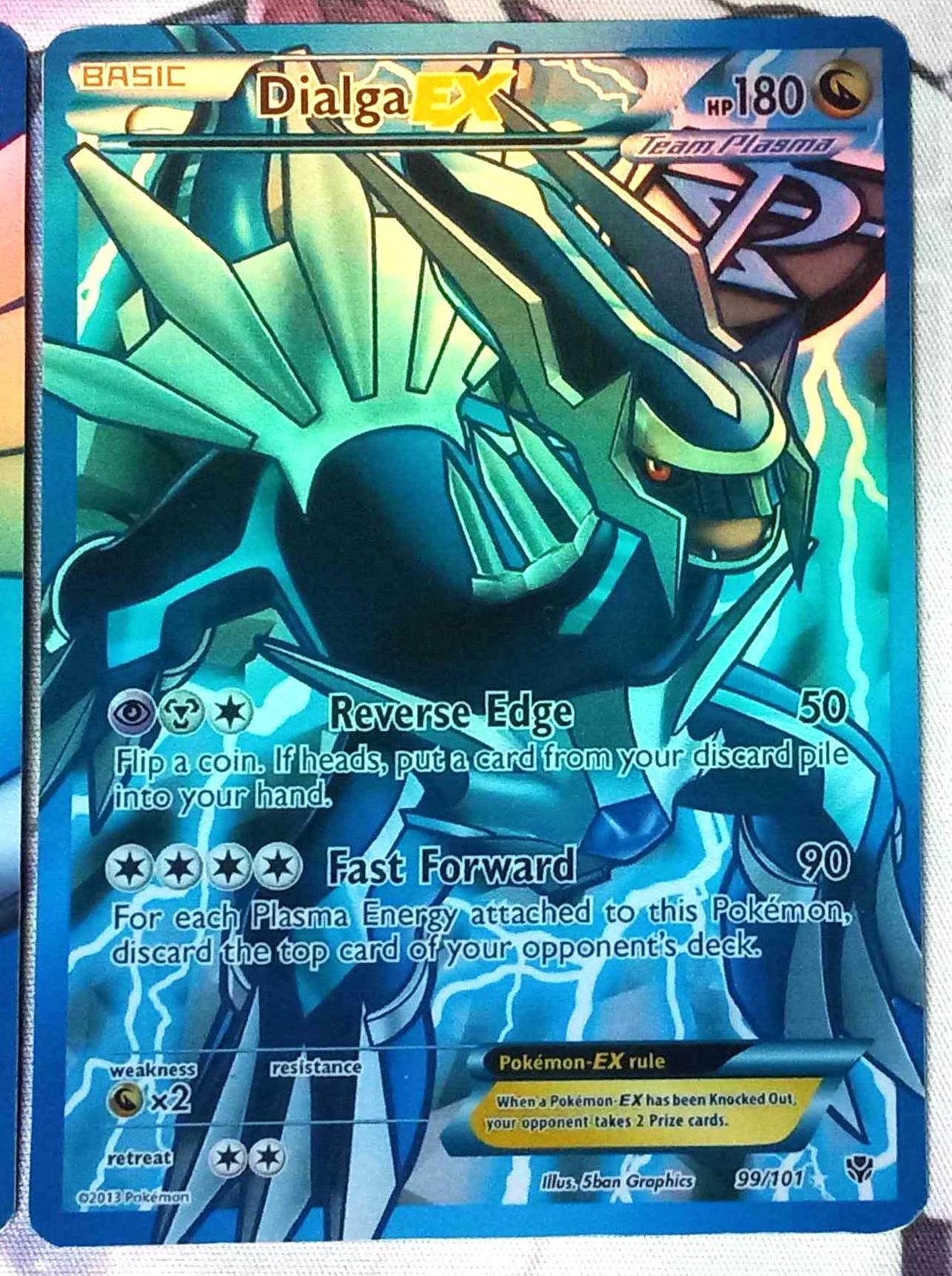 Palkia Dialga EX 100/101 99/101 (team Plasma) (full Art) - Plasma