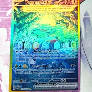 terapagos ex pokemon card value - 128/142 favorite character Terapagos ex Ultra-Premium Collection