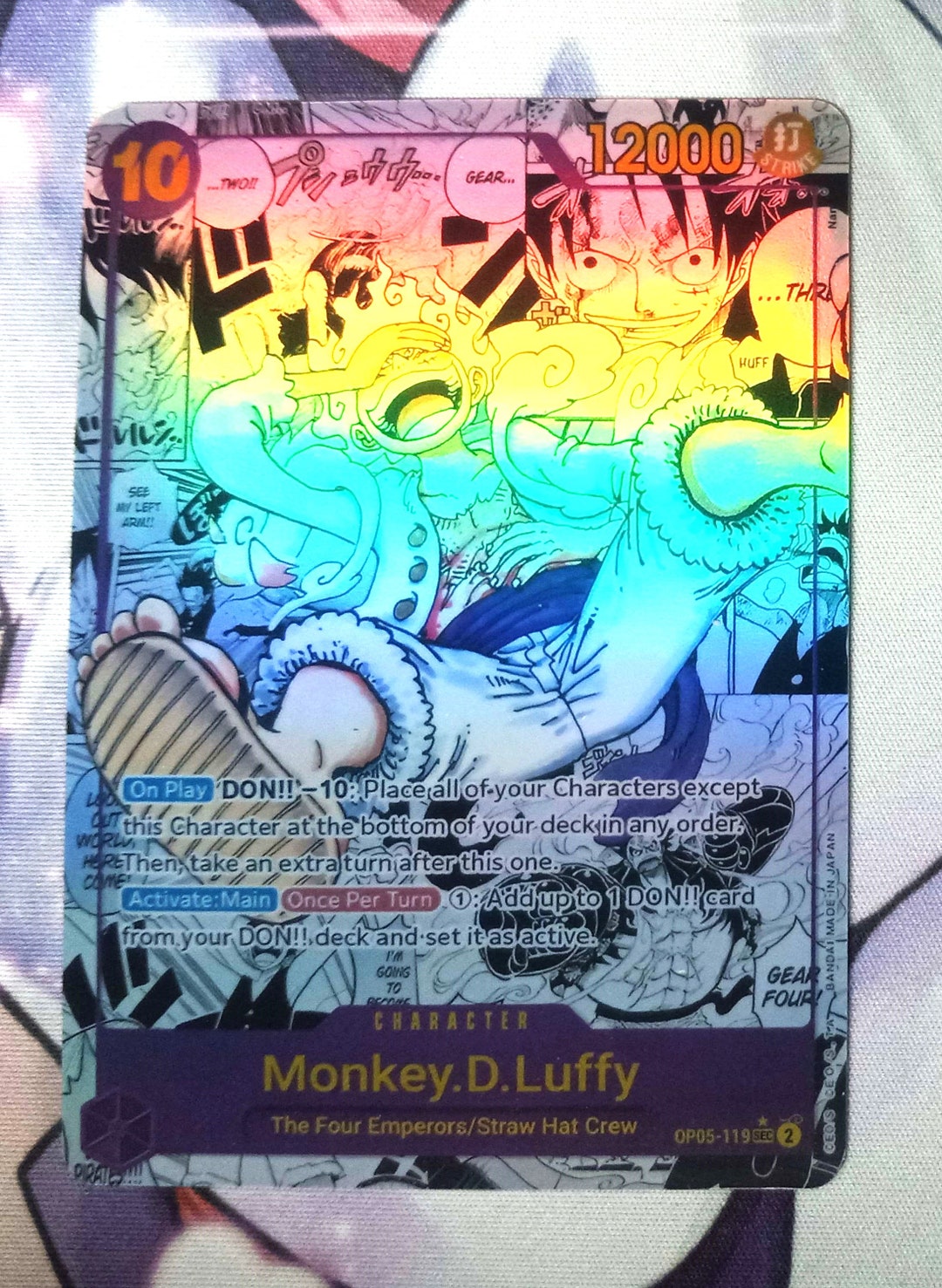 Proxy Manga Rare Monkey D Luffy OP05-119 One Piece - Etsy