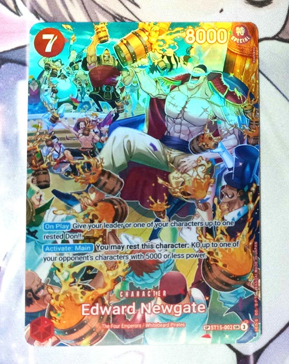 Edward Newgate ST15-002 Proxy One Piece Card Game - Etsy