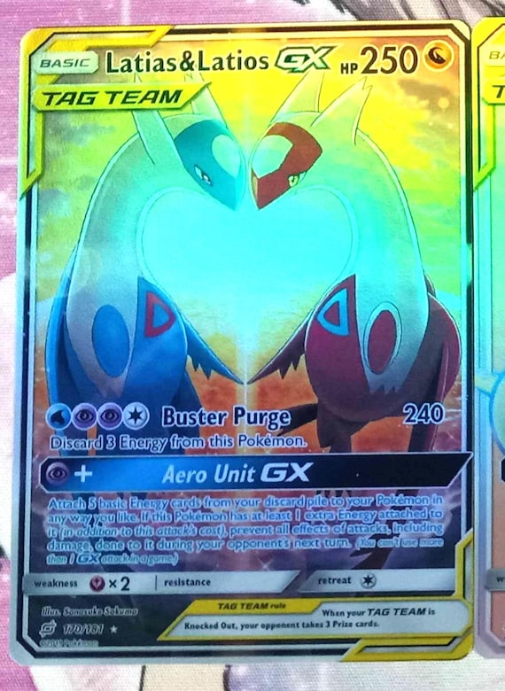 Latias & Latios GX Alt Full Art 170/181 PROXY Team up Pokemon TCG