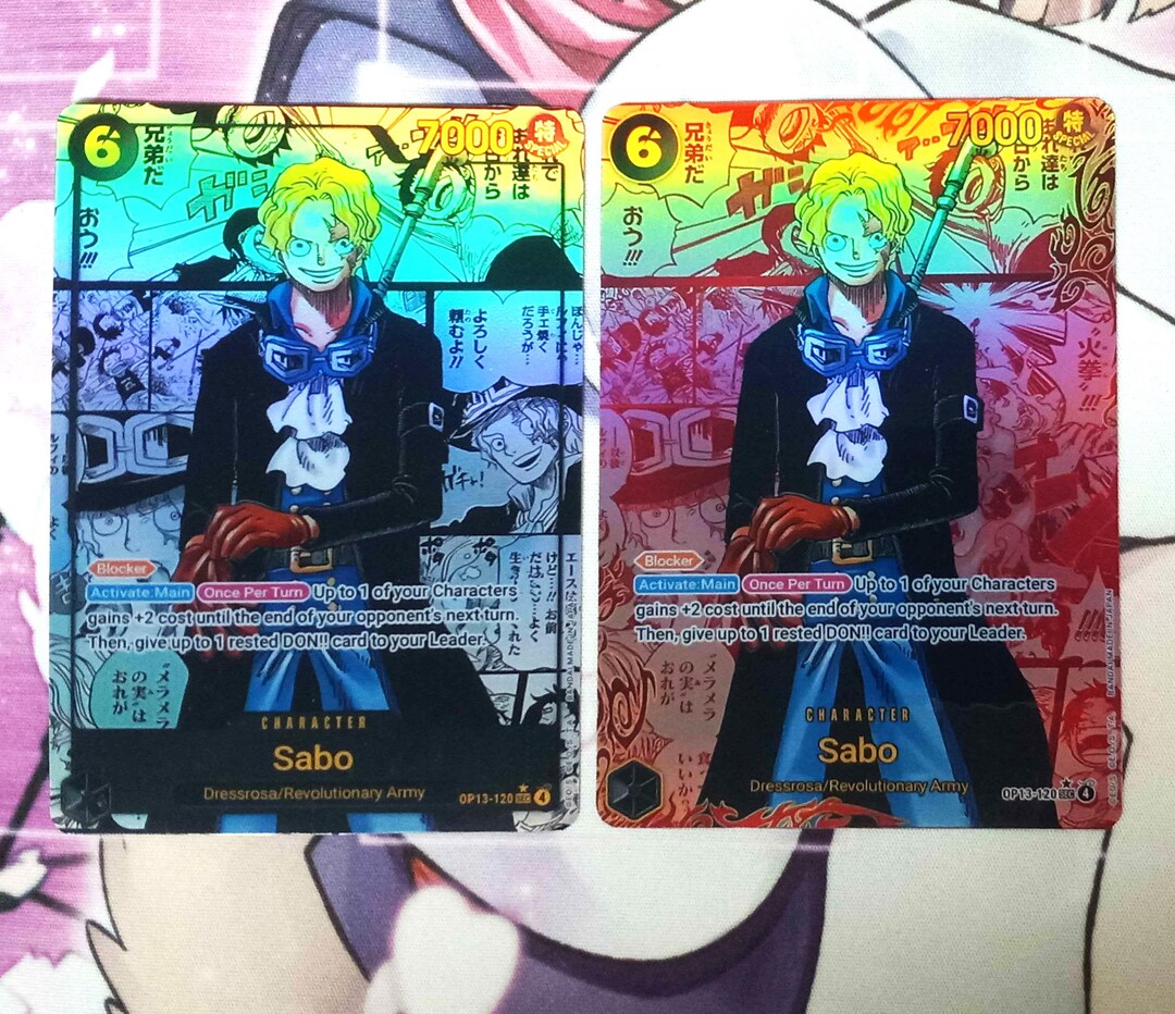 Sabo OP13-120 Red Super Alt Manga Rare Proxy One Piece - Etsy