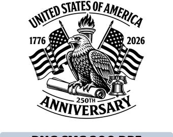 America 250 USA Anniversary SVG PNG