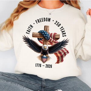 America 250 Anniversary USA Faith Freedom PNG image 4