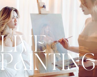 Live wedding painting