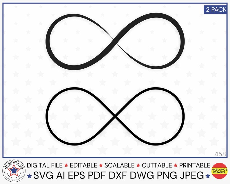 2 INFINITY Signs SVG Infinity Svg Infinity Symbol Svg Family Love ...