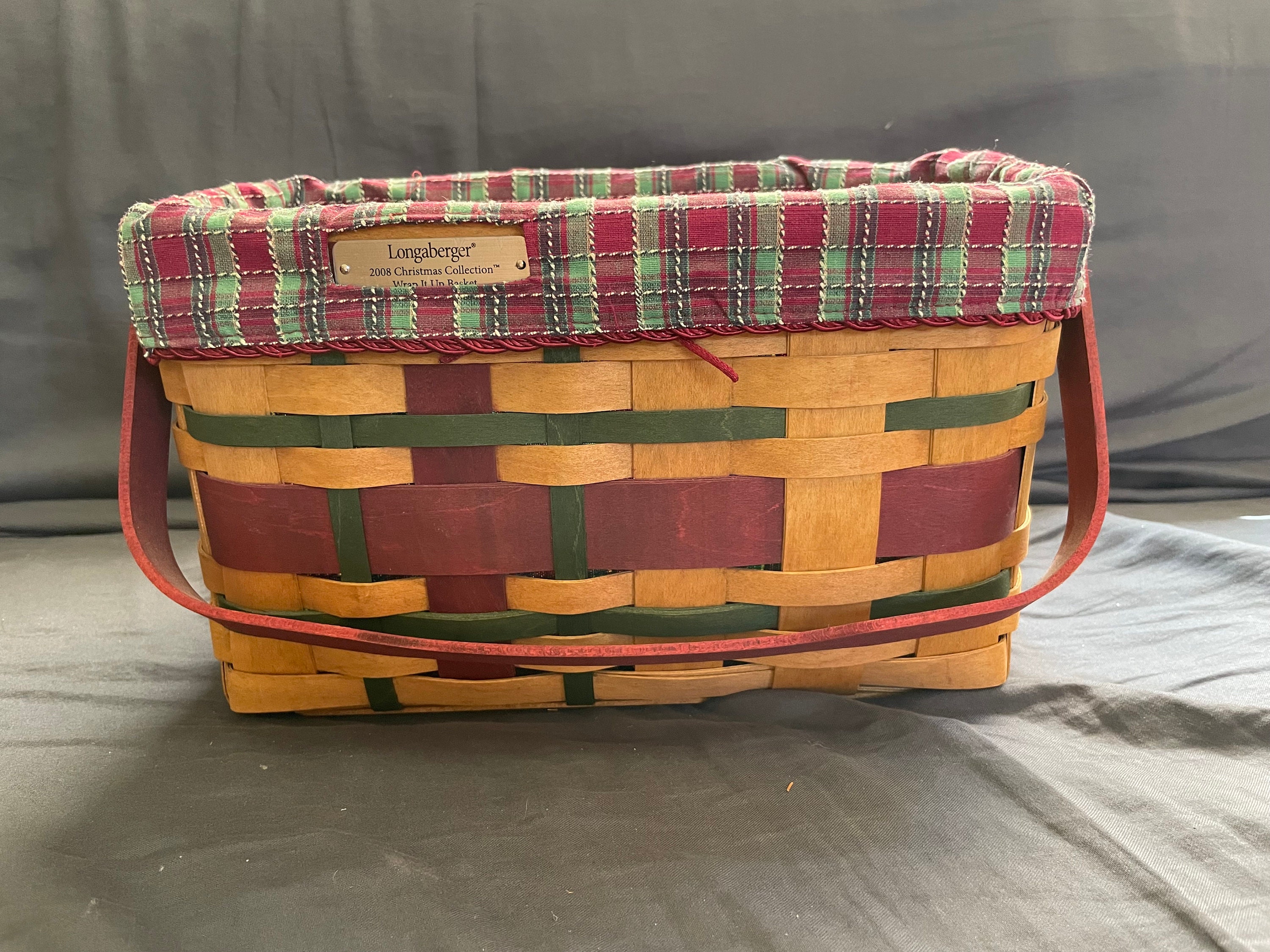 Longaberger Vintage 2008 Christmas Collection Wrap It up Basket