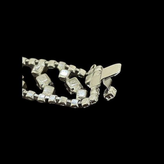 Rhinestone Bracelet Vintage Wedding Evening State… - image 6