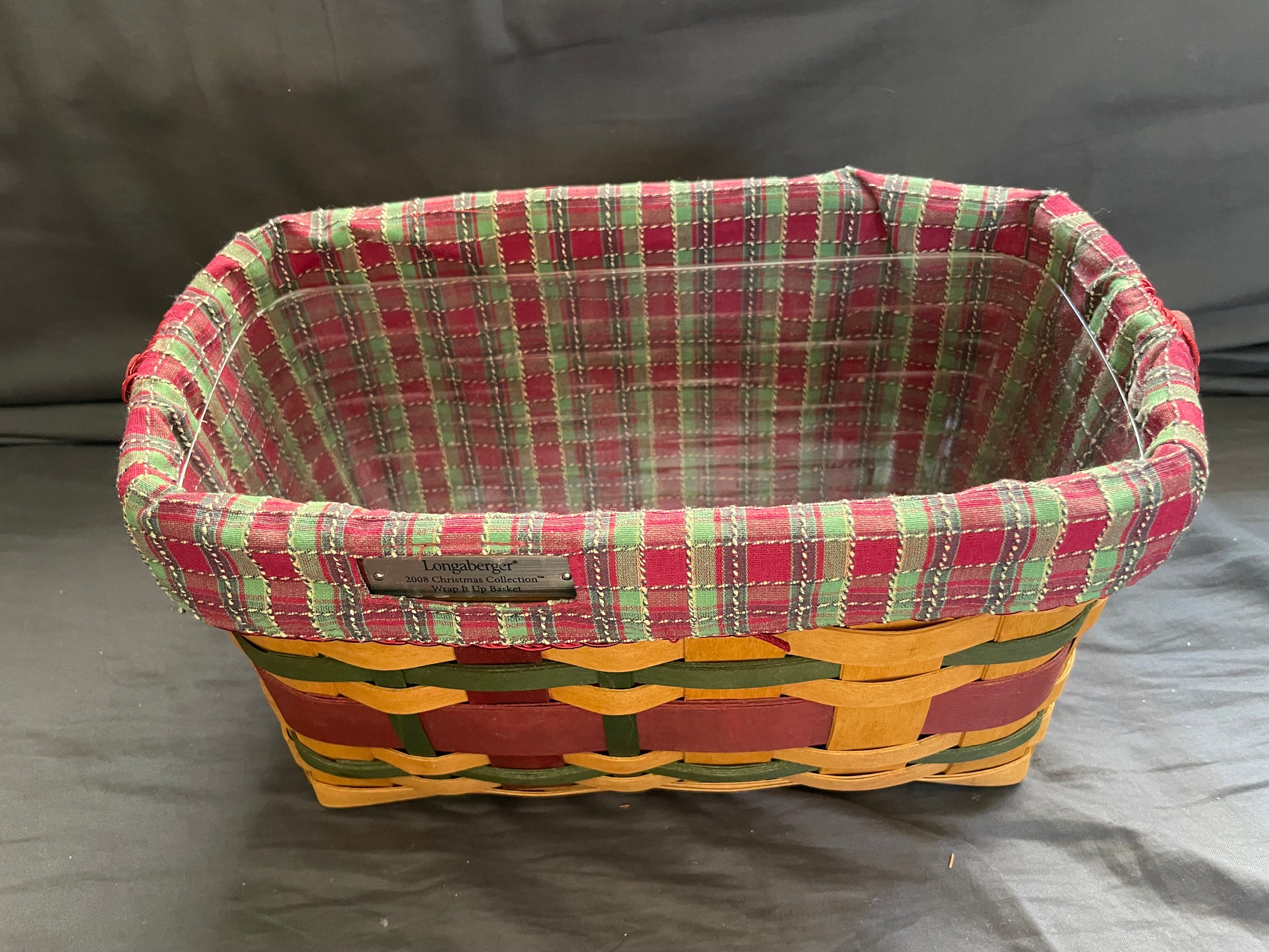 Longaberger Vintage 2008 Christmas Collection Wrap It up Basket