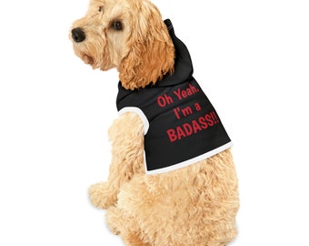 Felpa con cappuccio per cani, Felpa con cappuccio per cani personalizzata, Felpe con cappuccio per cani grandi, Felpe con cappuccio per cani per Pit Bull, Felpe con cappuccio per cani personalizzate, Felpa con cappuccio nera per cani, Felpa con cappuccio felice per cani