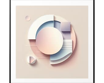 Moderne geometrische muurkunst
