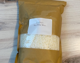 EcoSoya Soy Pillar Wax – Natural Candle Making Supplies (2 lbs)
