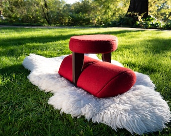 i-om meditation stool foldable, meditation stool, meditation bench, meditation cushion, foldable