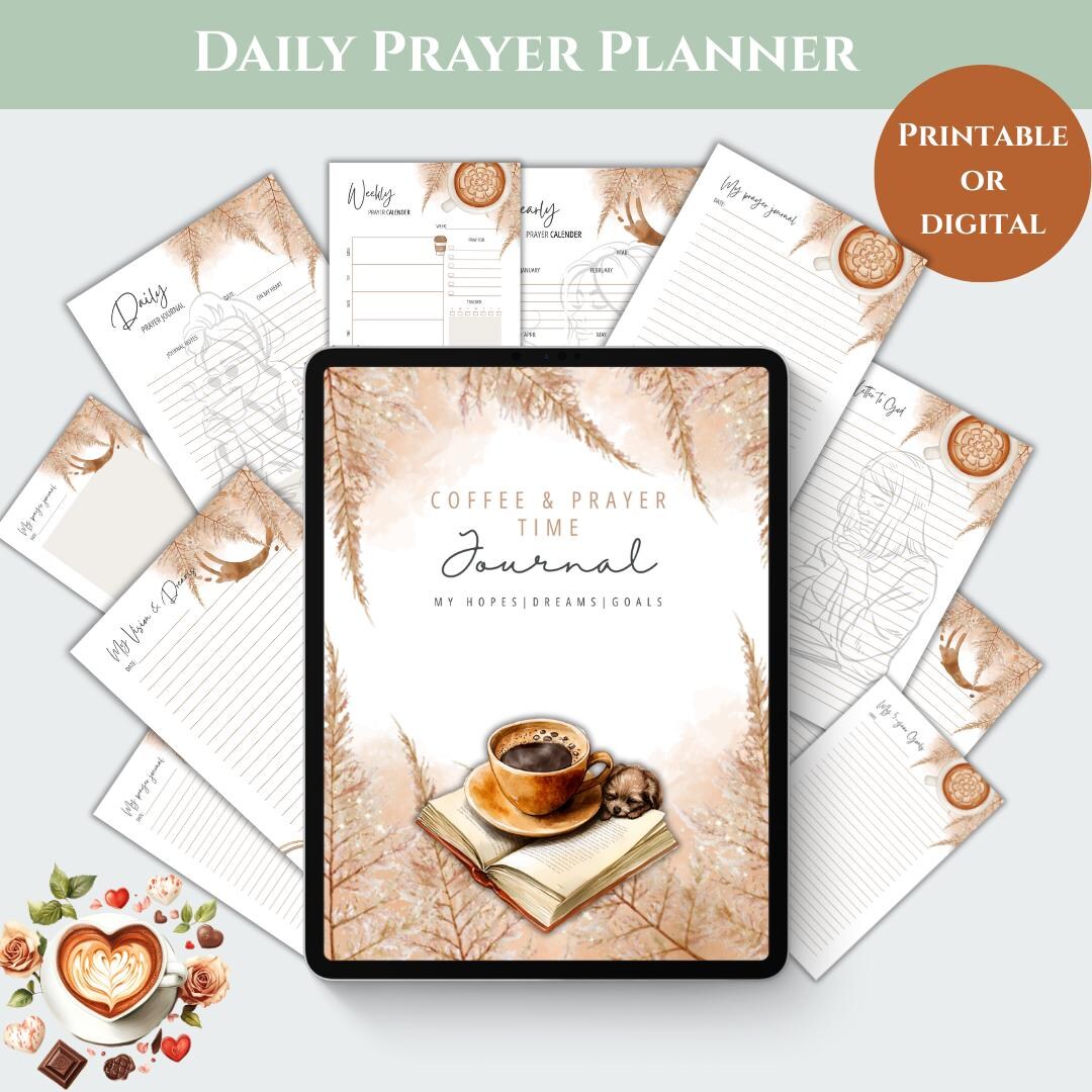 Daily Digital Planner Faith Journal Printable Prayer Journal Goodnotes ...