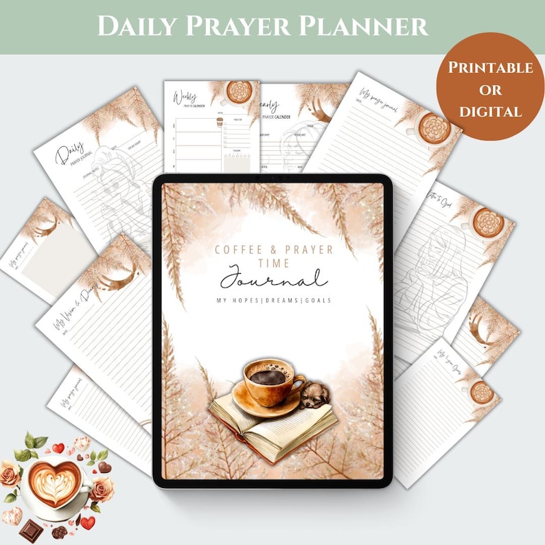 Daily Digital Planner Faith Journal Printable Prayer Journal Goodnotes ...