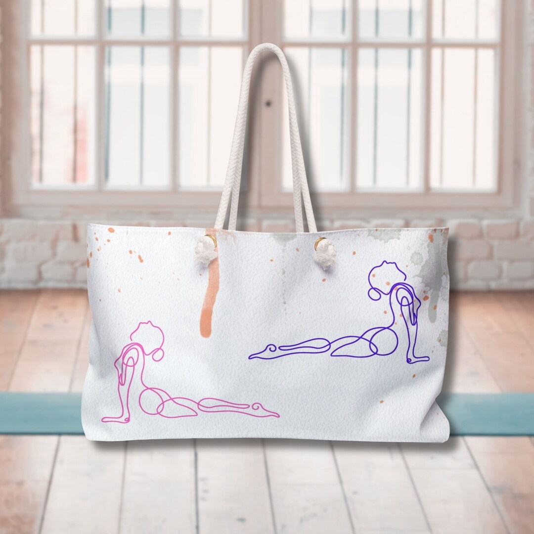 Extra Large Yoga Tote Bag Yoga Teacher Gift Extra Large Yoga Etsy