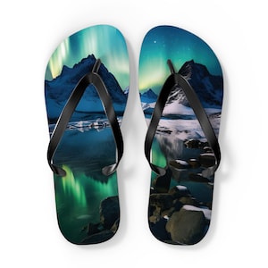 Aurora Borealis Flip Flops, Northern Lights, Dancing lights, Yukon, Alaska, Iceland, Scandinavia, Norway, Nature, Caribou, Mountains
